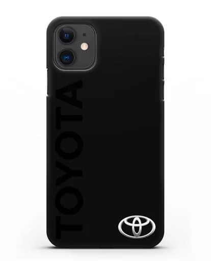 Чехол с надписью Toyota и логотипом силиконовый для iPhone 11