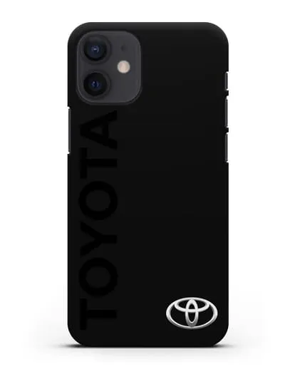 Чехол с надписью Toyota и логотипом силиконовый для iPhone 12 mini