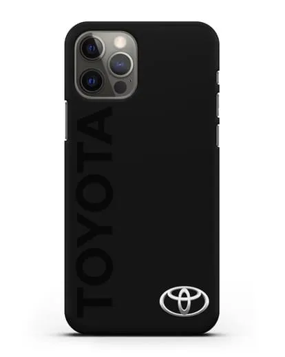Чехол с надписью Toyota и логотипом силиконовый для iPhone 12 Pro