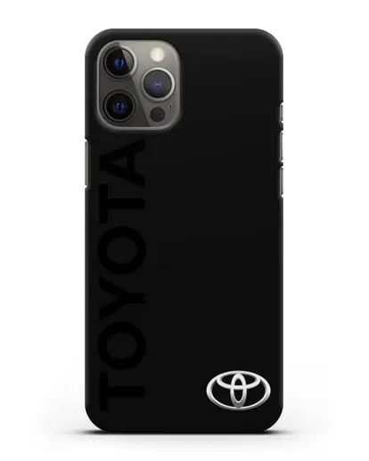 Чехол с надписью Toyota и логотипом силиконовый для iPhone 12 Pro Max