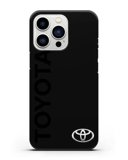 Чехол с надписью Toyota и логотипом силиконовый для iPhone 13 Pro