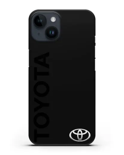 Чехол с надписью Toyota и логотипом силиконовый для iPhone 14