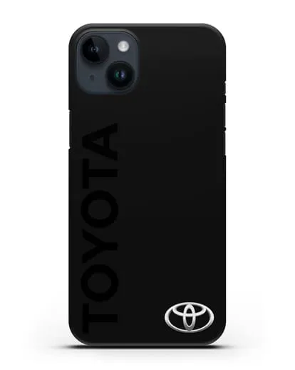 Чехол с надписью Toyota и логотипом силиконовый для iPhone 14 Plus