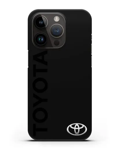 Чехол с надписью Toyota и логотипом силиконовый для iPhone 14 Pro