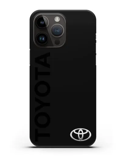 Чехол с надписью Toyota и логотипом силиконовый для iPhone 14 Pro Max