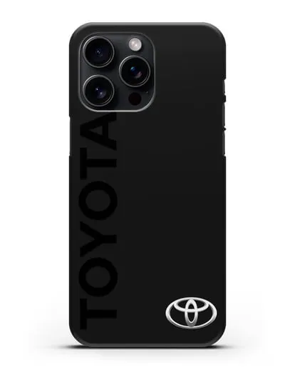 Чехол с надписью Toyota и логотипом силиконовый для iPhone 15 Pro Max