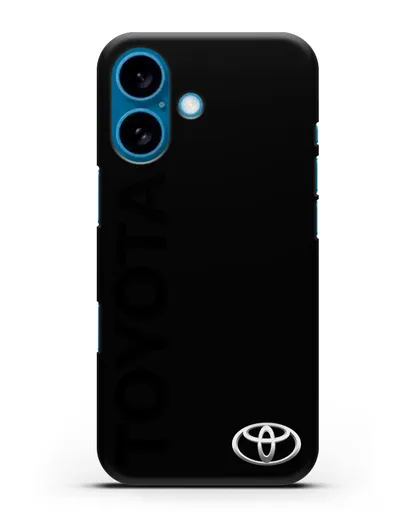 Чехол с надписью Toyota и логотипом силиконовый для iPhone 16
