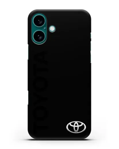 Чехол с надписью Toyota и логотипом силиконовый для iPhone 16 Plus