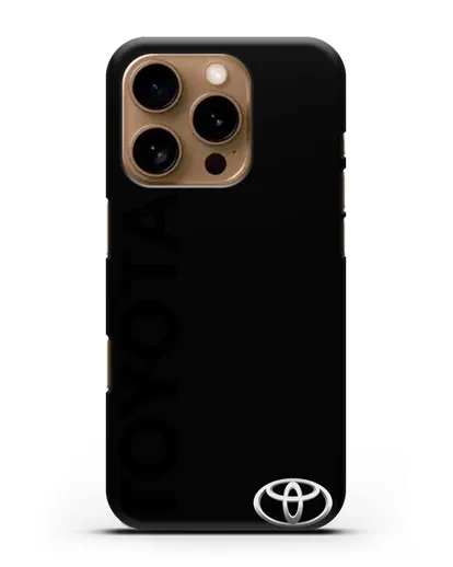 Чехол с надписью Toyota и логотипом силиконовый для iPhone 16 Pro