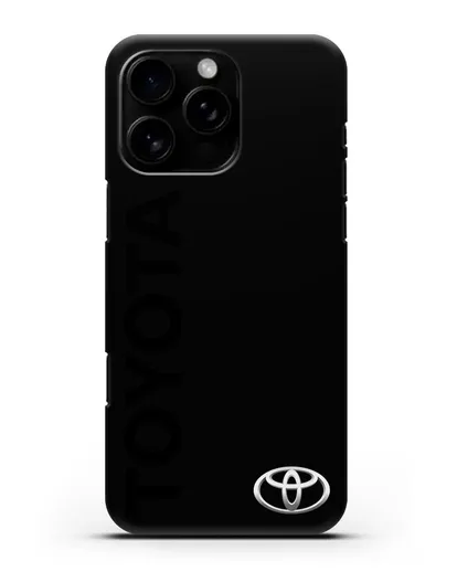 Чехол с надписью Toyota и логотипом силиконовый для iPhone 16 Pro Max