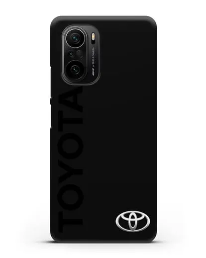 Чехол с надписью Toyota и логотипом силиконовый для Xiaomi Poco F3
