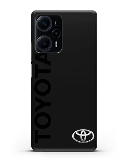 Чехол с надписью Toyota и логотипом силиконовый для Xiaomi Poco F5