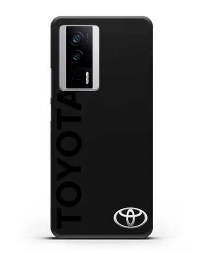 Чехол с надписью Toyota и логотипом силиконовый для Xiaomi Poco F5 Pro