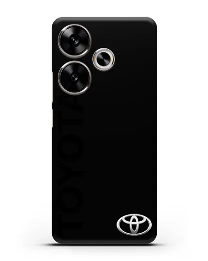 Чехол с надписью Toyota и логотипом силиконовый для Xiaomi Poco F6