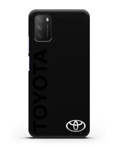 Чехол с надписью Toyota и логотипом силиконовый для Xiaomi Poco M3
