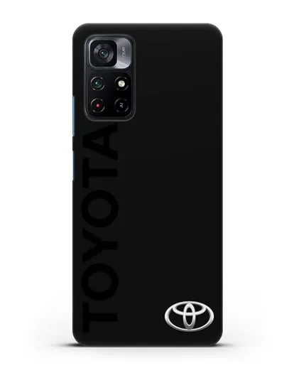 Чехол с надписью Toyota и логотипом силиконовый для Xiaomi Poco M4 Pro 5G