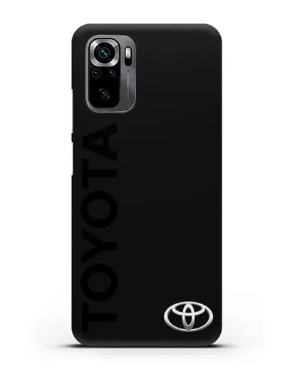Чехол с надписью Toyota и логотипом силиконовый для Xiaomi Poco M5s