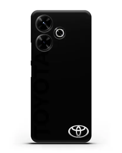 Чехол с надписью Toyota и логотипом силиконовый для Xiaomi Poco M6