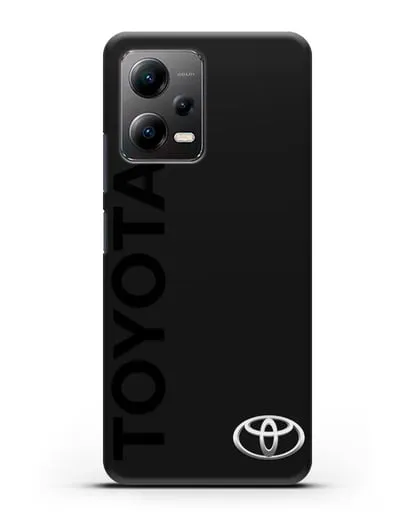 Чехол с надписью Toyota и логотипом силиконовый для Xiaomi Poco X5