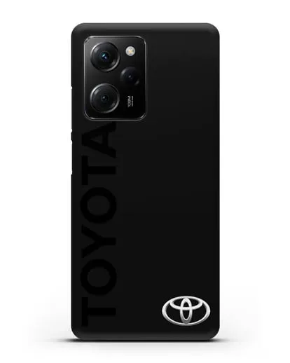 Чехол с надписью Toyota и логотипом силиконовый для Xiaomi Poco X5 Pro