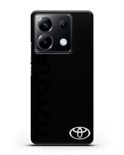 Чехол с надписью Toyota и логотипом силиконовый для Xiaomi Poco X6