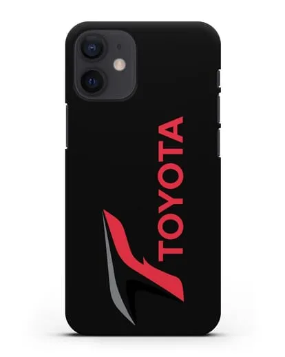 Чехол с надписью Тойота силиконовый для iPhone 12 mini