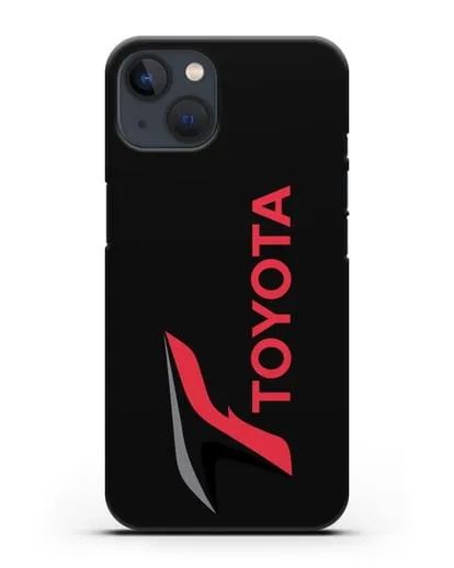 Чехол с надписью Тойота силиконовый для iPhone 13