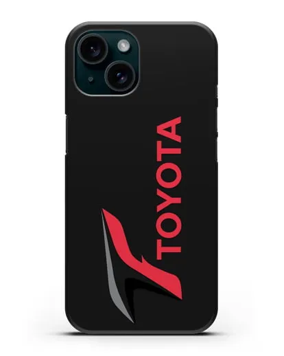 Чехол с надписью Тойота силиконовый для iPhone 15