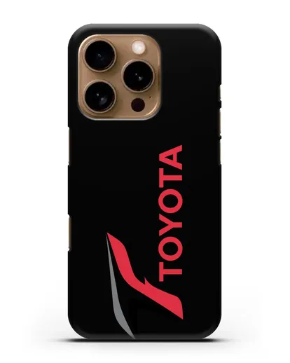 Чехол с надписью Тойота силиконовый для iPhone 16 Pro