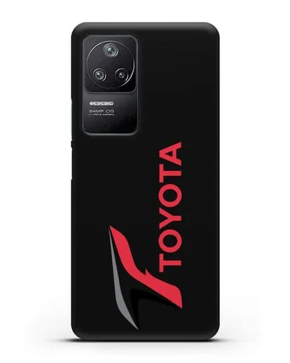 Чехол с надписью Тойота силиконовый для Xiaomi Poco F4