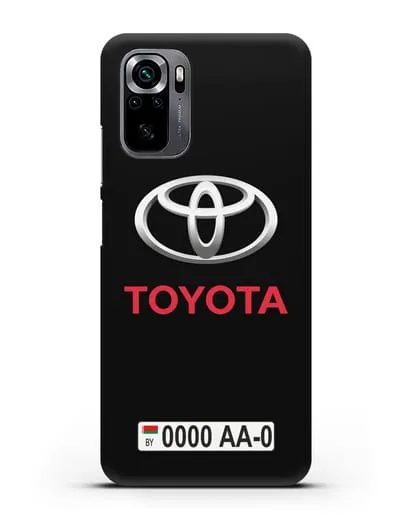 Чехол Тойота с номерным знаком силиконовый для Xiaomi Poco M5s