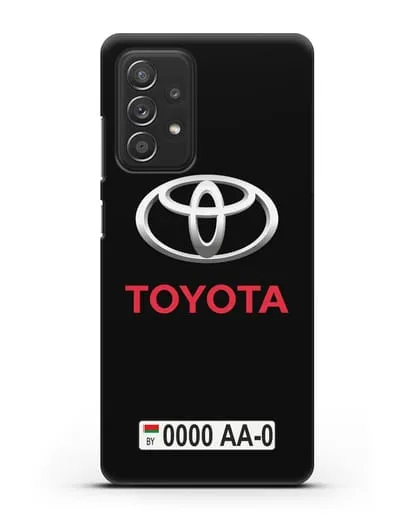 Чехол Тойота с номерным знаком силиконовый для Samsung Galaxy A53