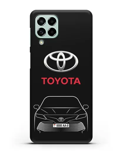 Чехол Toyota Camry с автомобильным номером силиконовый для Samsung Galaxy M53 [SM-M536]