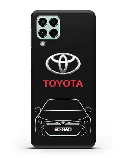 Чехол Toyota Corolla с автомобильным номером силиконовый для Samsung Galaxy M53 [SM-M536]