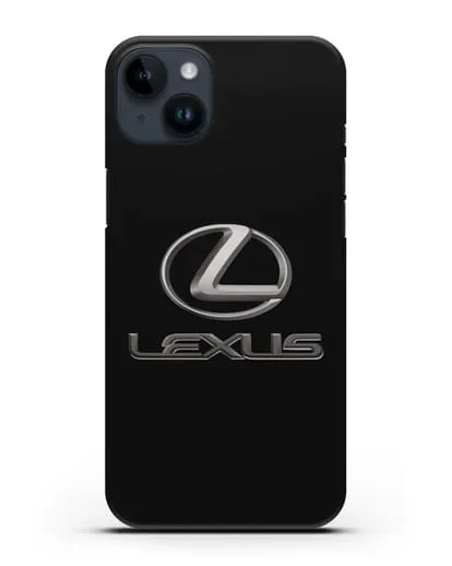 Чехол с логотипом Lexus силиконовый для iPhone 14 Plus