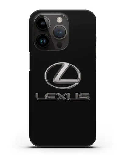 Чехол с логотипом Lexus силиконовый для iPhone 14 Pro