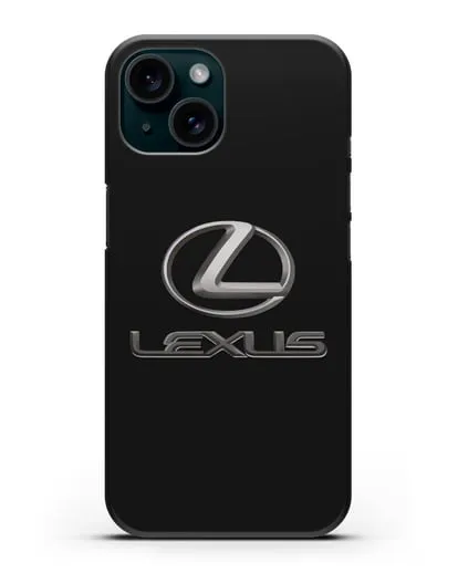 Чехол с логотипом Lexus силиконовый для iPhone 15