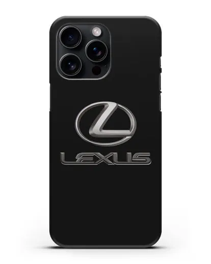 Чехол с логотипом Lexus силиконовый для iPhone 15 Pro Max