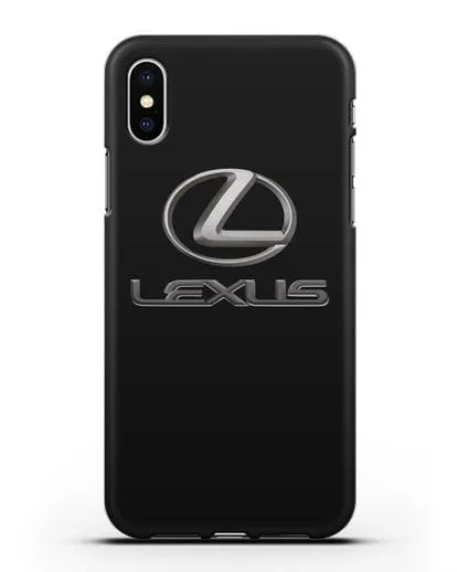 Чехол с логотипом Lexus силиконовый для iPhone X