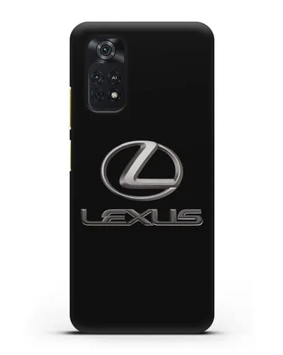 Чехол с логотипом Lexus силиконовый для Xiaomi Poco M4 Pro 4G