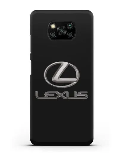 Чехол с логотипом Lexus силиконовый для Xiaomi Poco X3