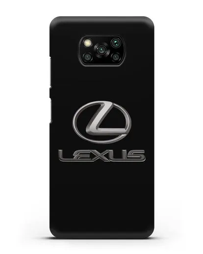 Чехол с логотипом Lexus силиконовый для Xiaomi Poco X3 Pro