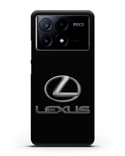 Чехол с логотипом Lexus силиконовый для Xiaomi Poco X6 Pro