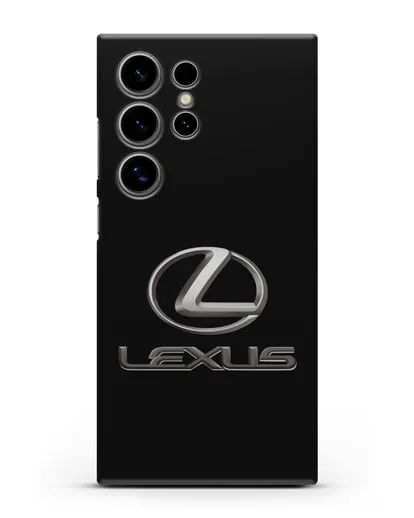 Чехол с логотипом Lexus силиконовый для Samsung Galaxy S24 Ultra