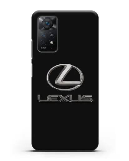 Чехол с логотипом Lexus силиконовый для Xiaomi Redmi Note 11 Pro