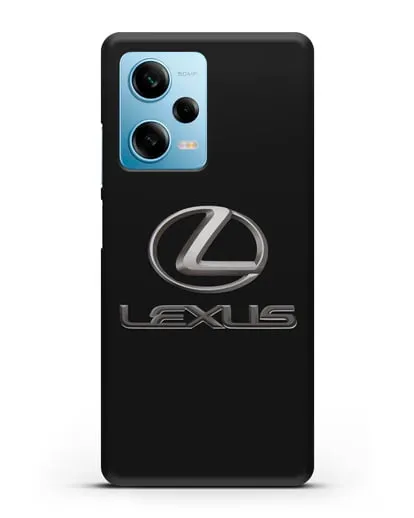 Чехол с логотипом Lexus силиконовый для Xiaomi Redmi Note 12 5G