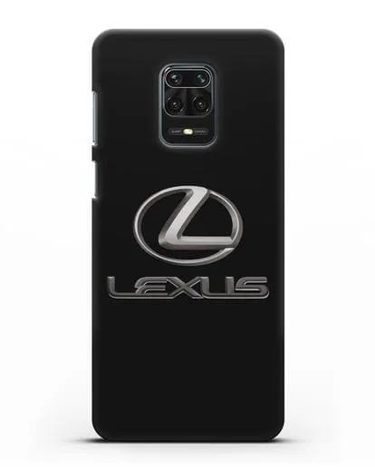 Чехол с логотипом Lexus силиконовый для Xiaomi Redmi Note 9 Pro