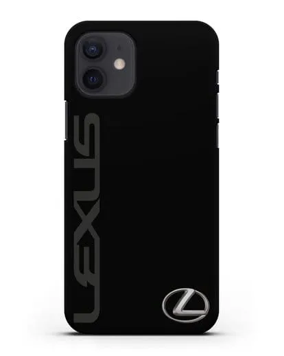 Чехол с надписью Lexus и логотипом силиконовый для iPhone 12