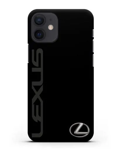Чехол с надписью Lexus и логотипом силиконовый для iPhone 12 mini