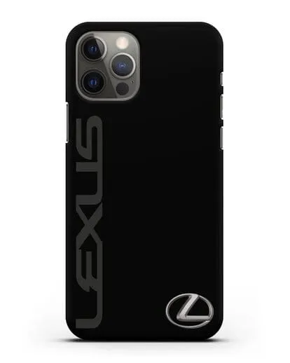 Чехол с надписью Lexus и логотипом силиконовый для iPhone 12 Pro
